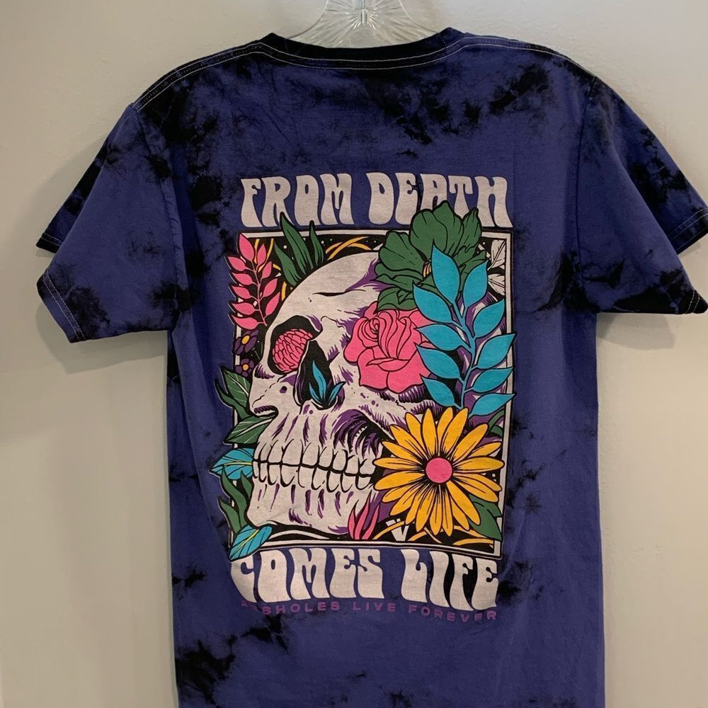 Blue Skull Art Short Sleeve Tee